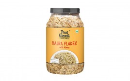 True Elements Bajra Flakes with Honey   Plastic Jar  650 grams
